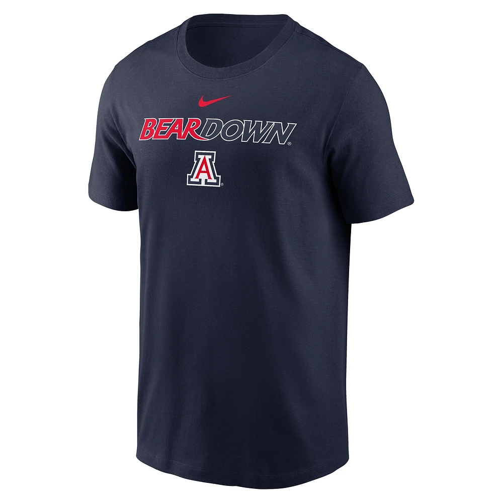 Men's Nike Navy Arizona Wildcats 2025 Sideline Mantra Performance T-Shirt