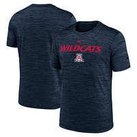 T-shirt Nike Performance bleu marine Arizona Wildcats 2025 Sideline Velocity pour homme