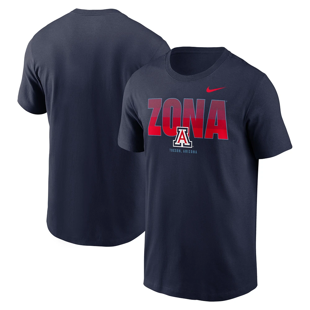 Men's Nike Navy Arizona Wildcats Campus Local T-Shirt