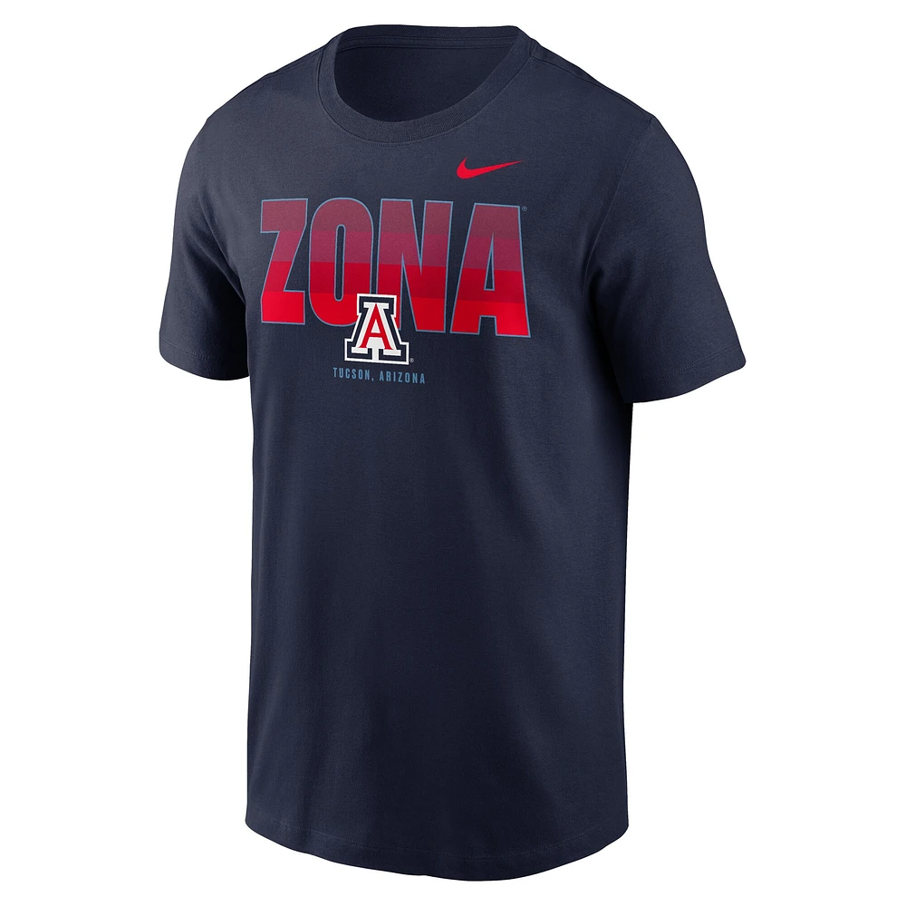 Men's Nike Navy Arizona Wildcats Campus Local T-Shirt