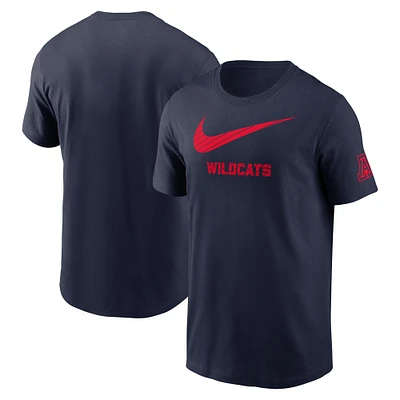 T-shirt Nike pour homme, bleu marine, mascotte des Wildcats du campus de l'Arizona