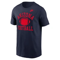 T-shirt Nike bleu marine Arizona Wildcats Legacy Football Icon pour homme