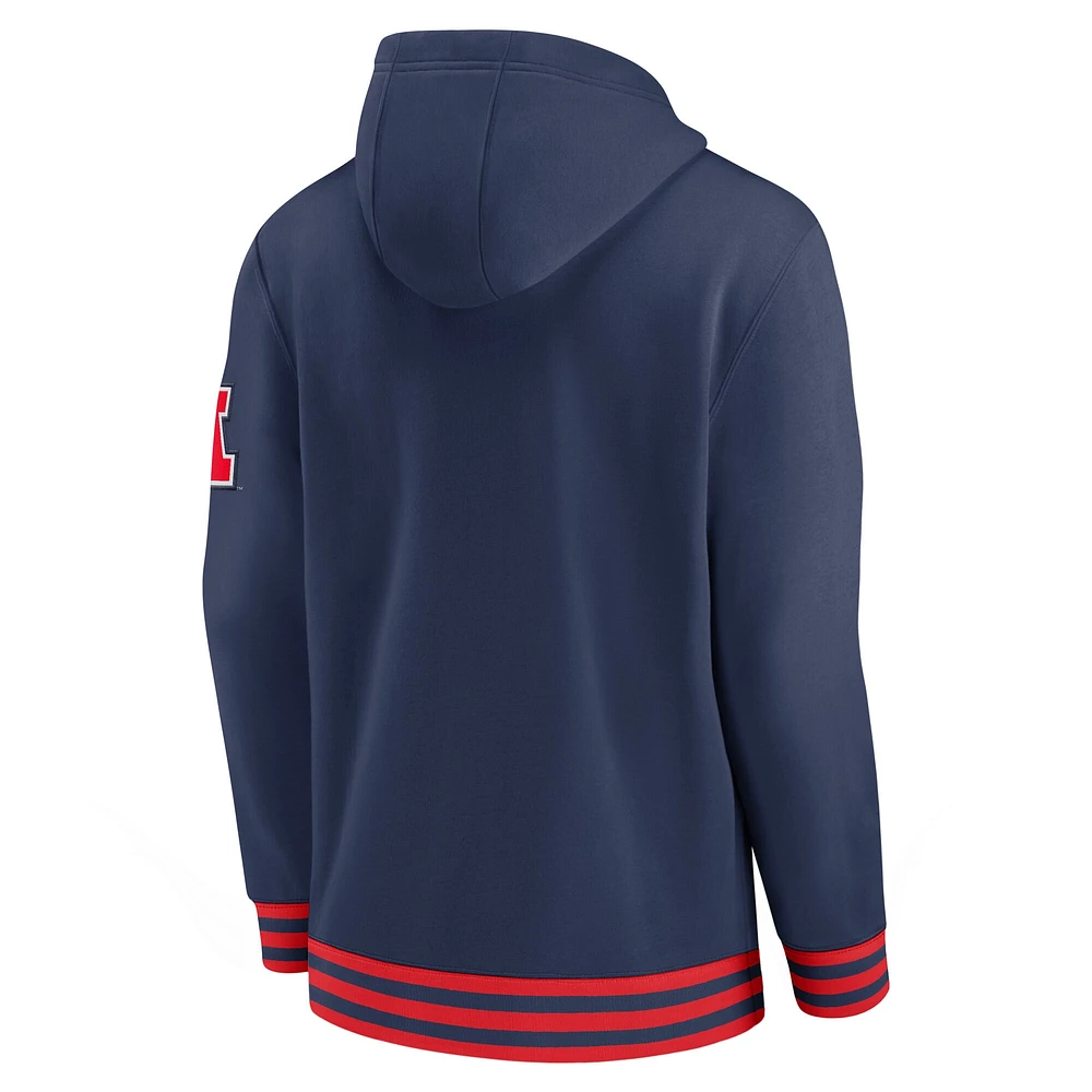 Sweat à capuche rétro Nike bleu marine Arizona Wildcats Legacy pour homme