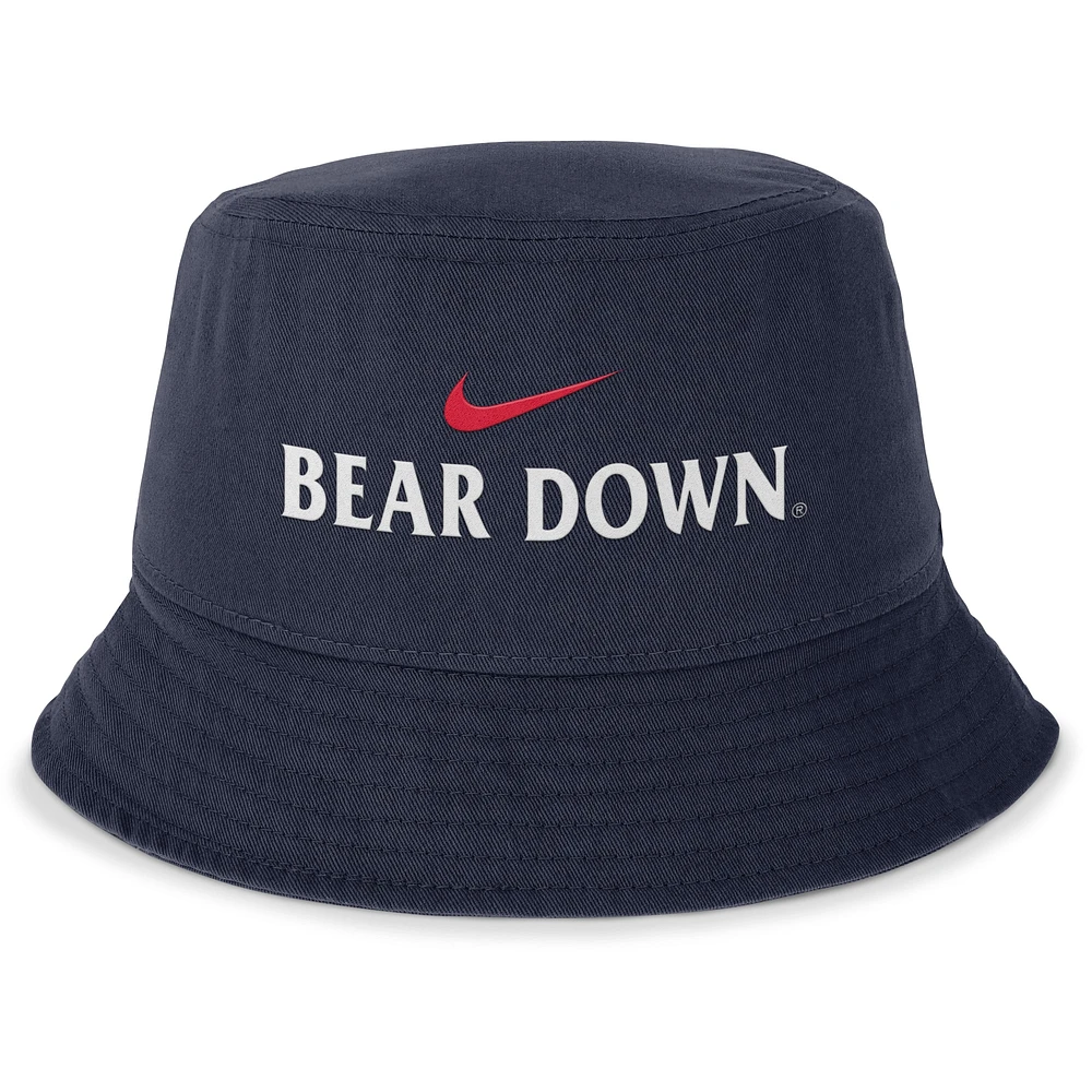 Chapeau bob Local Apex Nike pour hommes, bleu marine, Arizona Wildcats