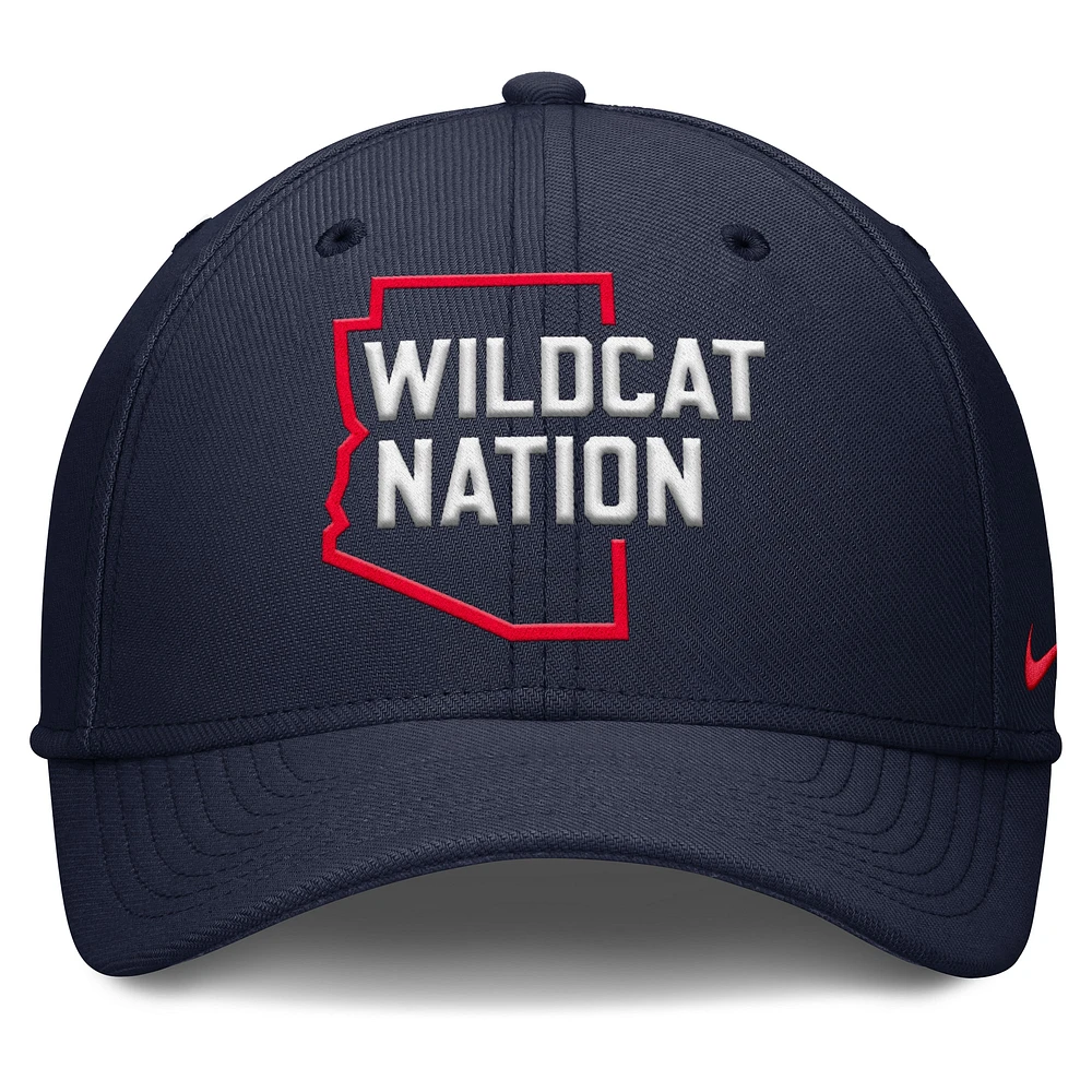 Men's Nike Navy Arizona Wildcats Local Swoosh Flex Hat