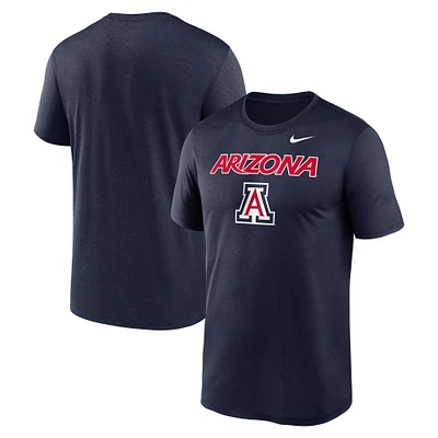 T-shirt Nike bleu marine Arizona Wildcats Lockup Legend Performance pour homme