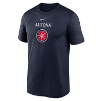 Men's Nike Navy Arizona Wildcats On-Court Basketball Legend Practice Performance T-Shirt