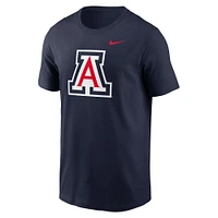 T-shirt Nike bleu marine avec logo Evergreen des Arizona Wildcats pour hommes