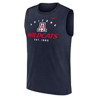 Débardeur Nike bleu marine Arizona Wildcats Primetime Legend Mascot Lock Up Performance Muscle pour homme