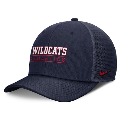 Casquette ajustable Nike bleu marine Arizona Wildcats Rise pour homme