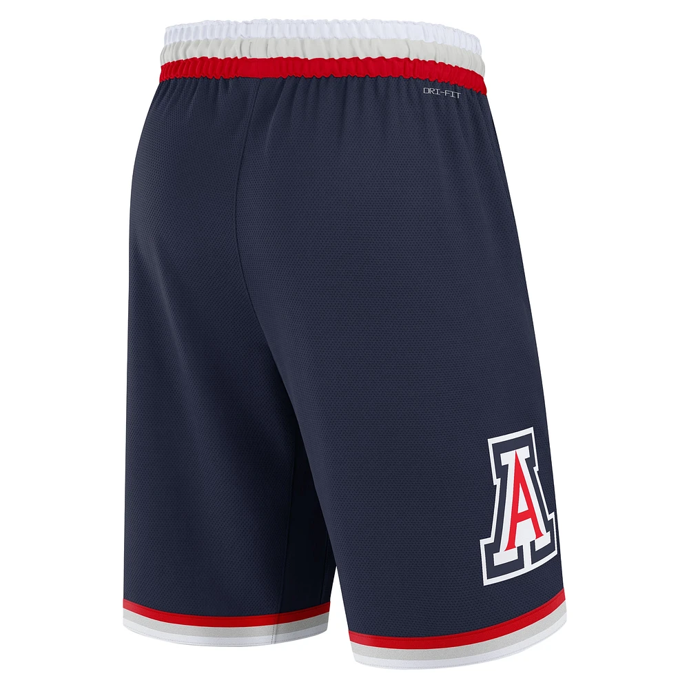 Short de performance Nike bleu marine Arizona Wildcats Road Replica pour homme