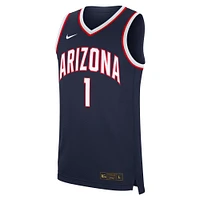 Men's Nike #1 Navy Arizona Wildcats Road Replica Jersey