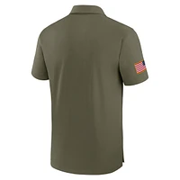 Polo Nike Olive Arizona Wildcats 2024 Military Appreciation Tour Performance pour homme