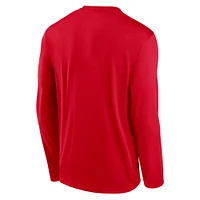 T-shirt à manches longues Nike Red Arizona Wildcats 2024 On-Court Basketball Practice Legend Performance pour homme