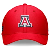 Casquette Nike rouge Arizona Wildcats 2024 On-Field Swoosh Flex pour homme