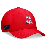 Casquette Nike rouge Arizona Wildcats 2024 On-Field Swoosh Flex pour homme