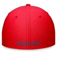 Casquette Nike rouge Arizona Wildcats 2024 On-Field Swoosh Flex pour homme