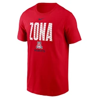 T-shirt Nike Campus Endzone pour homme, rouge, Arizona Wildcats