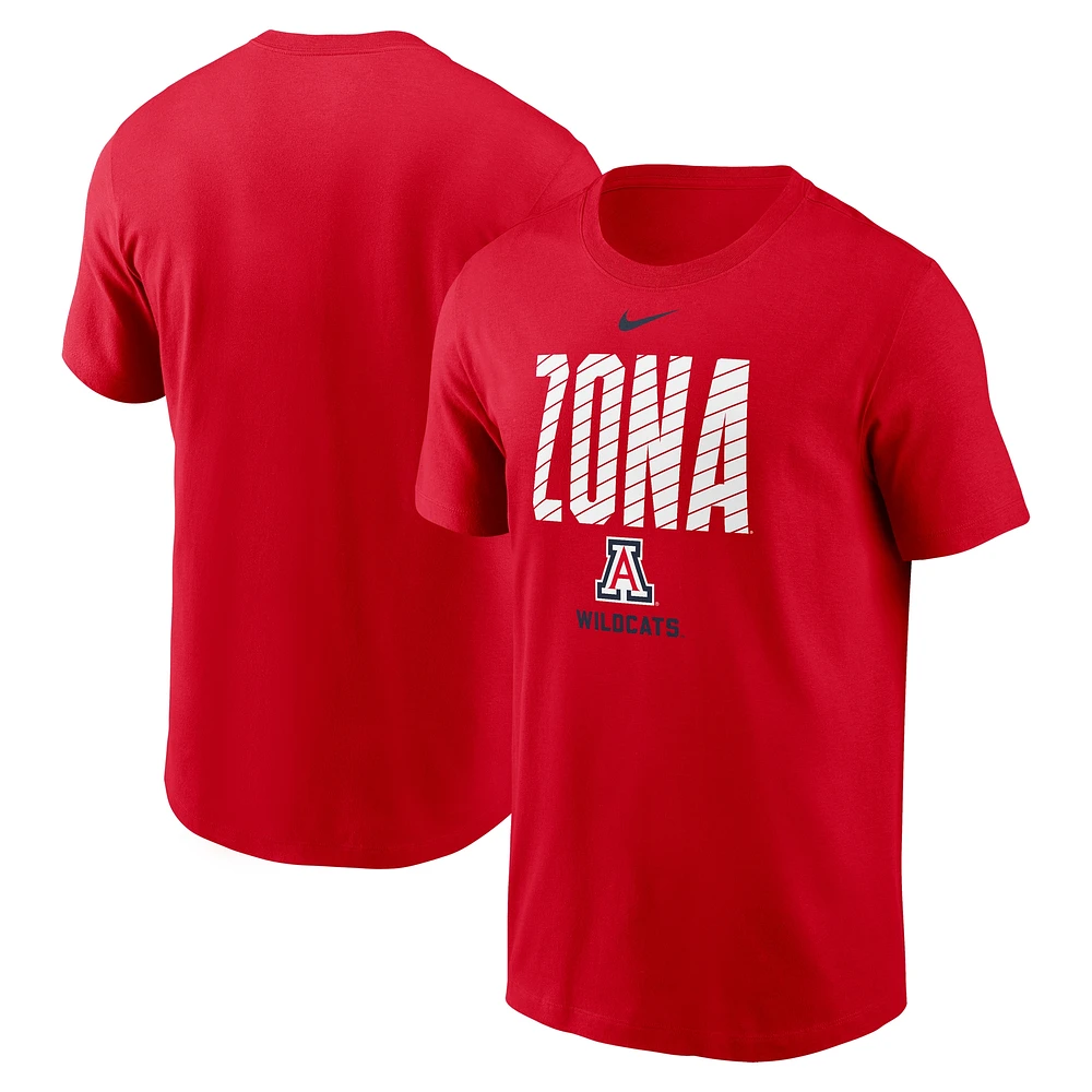 Men's Nike Red Arizona Wildcats Campus Endzone T-Shirt