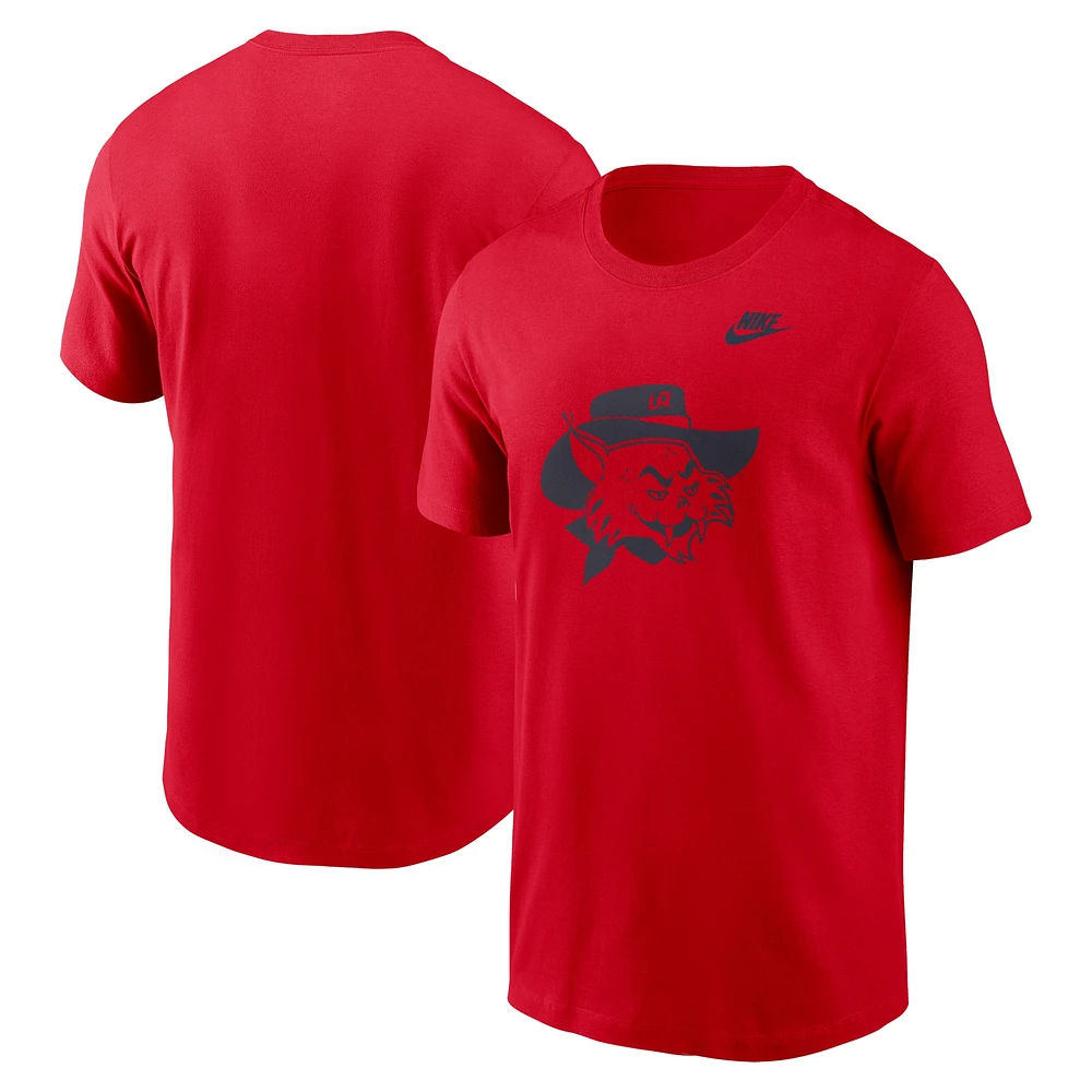 T-shirt Nike rouge pour homme avec logo alternatif Arizona Wildcats Legacy