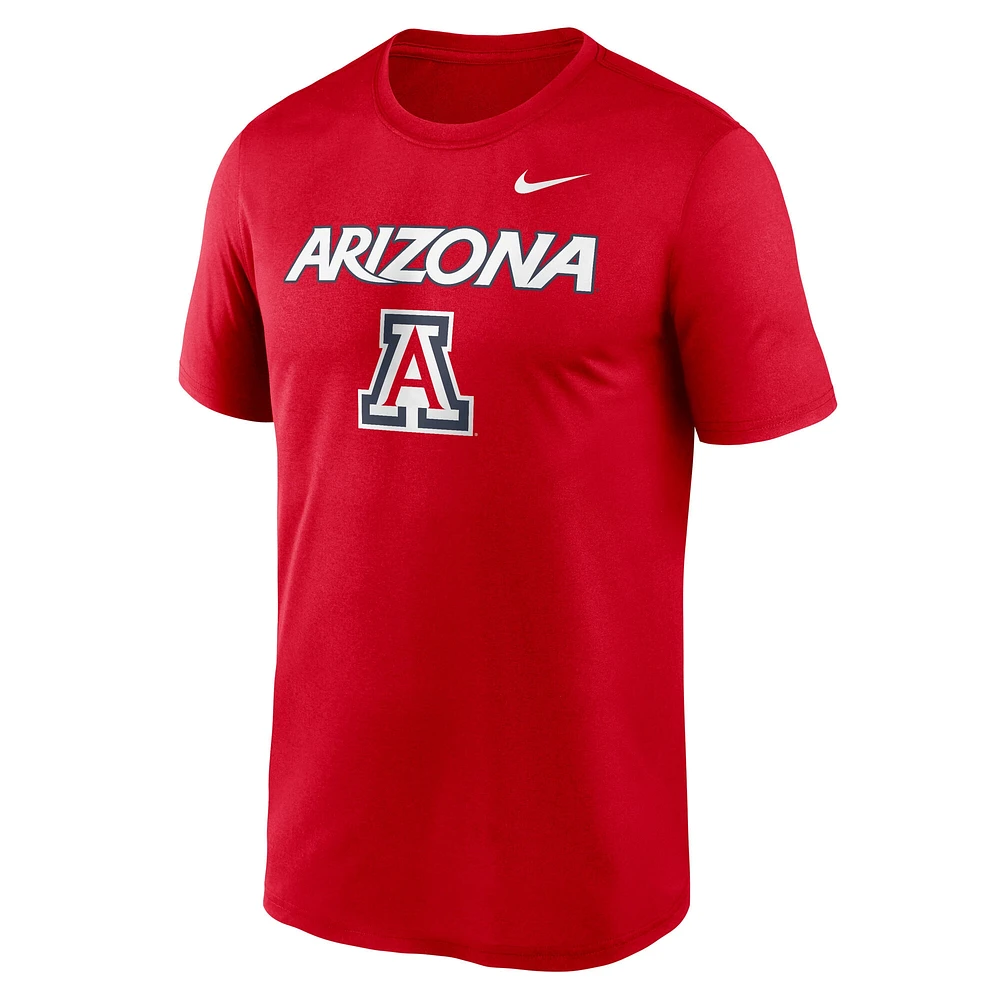 T-shirt Nike Lockup Legend Performance pour homme, rouge, Arizona Wildcats