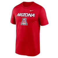 T-shirt Nike Lockup Legend Performance pour homme, rouge, Arizona Wildcats