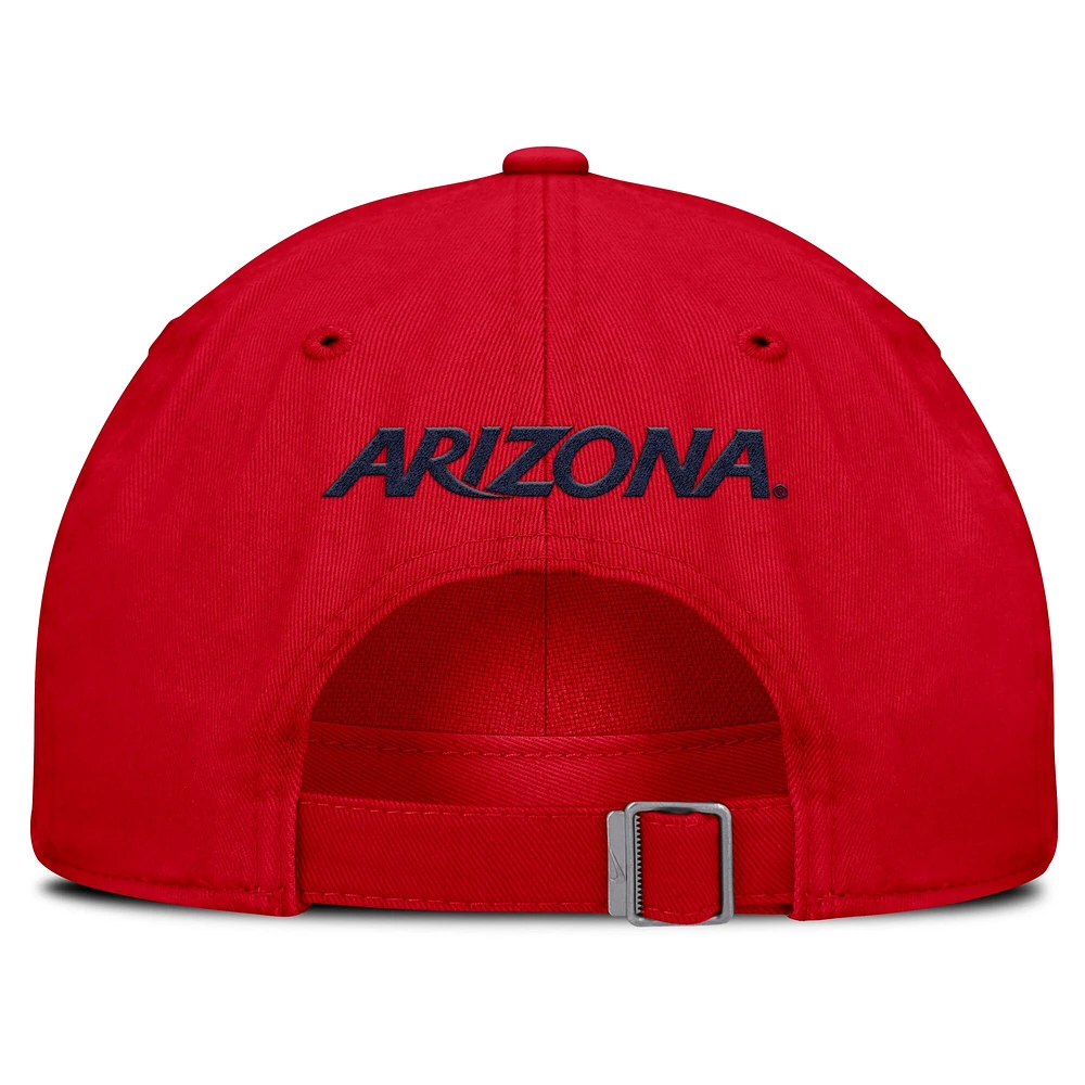 Casquette ajustable Nike Primetime Club pour homme, rouge, Arizona Wildcats