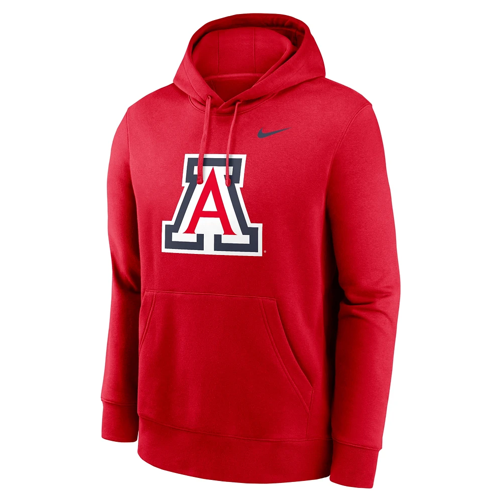 Men's Nike Arizona Wildcats Primetime Club Fleece Pullover Hoodie