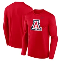 T-shirt à manches longues Nike rouge Arizona Wildcats Primetime Primary Legend pour homme