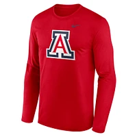 Men's Nike Red Arizona Wildcats Primetime Primary Legend Long Sleeve T-Shirt