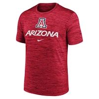 T-shirt Nike rouge Arizona Wildcats Primetime Velocity pour homme