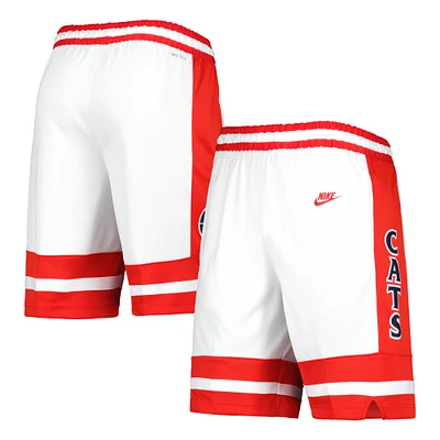 Short rétro performance Nike pour homme, blanc/rouge, Arizona Wildcats Limited