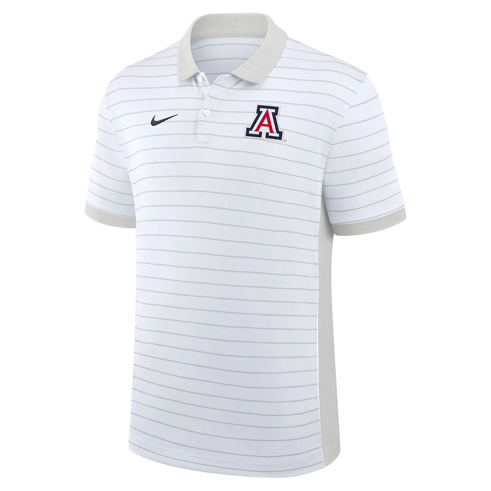 Polo Nike blanc à rayures Victory pour homme