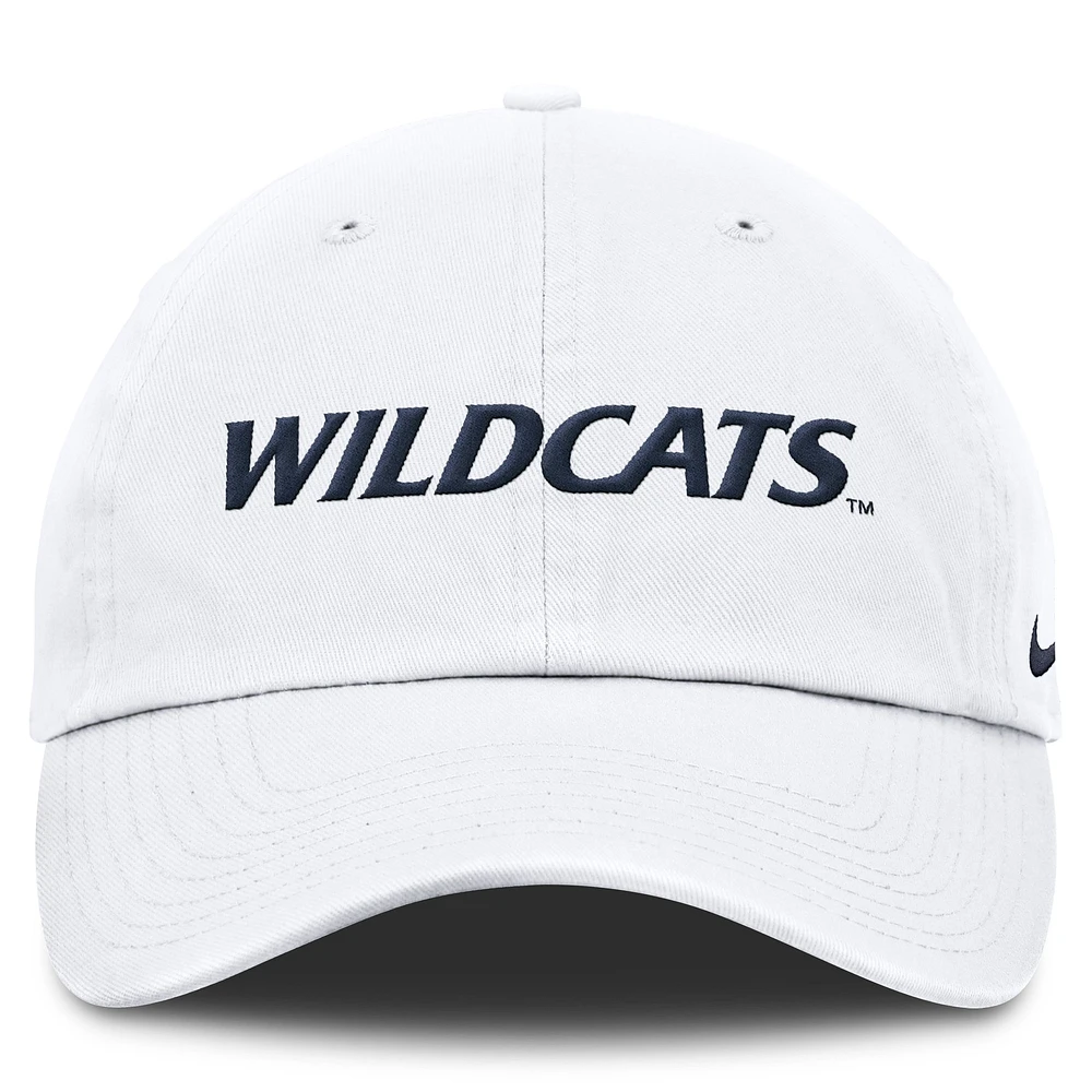 Men's Nike White Arizona Wildcats Core Club Mascot Wordmark Adjustable Hat