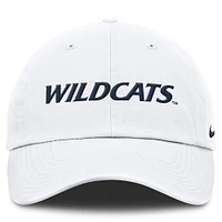 Men's Nike White Arizona Wildcats Core Club Mascot Wordmark Adjustable Hat