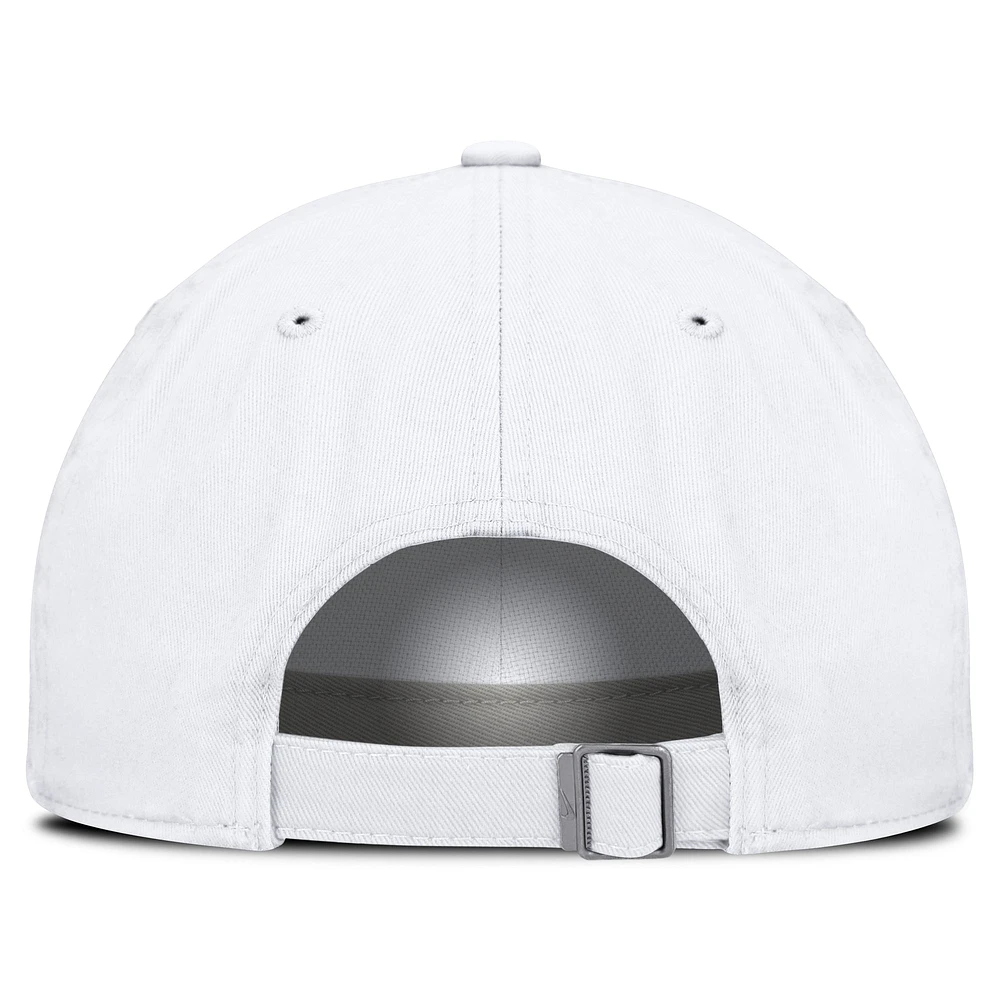 Men's Nike White Arizona Wildcats Core Club Mascot Wordmark Adjustable Hat