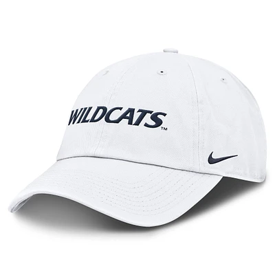 Men's Nike White Arizona Wildcats Core Club Mascot Wordmark Adjustable Hat