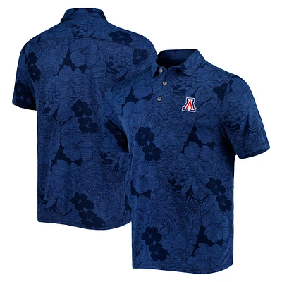 Polo pour homme Tommy Bahama bleu marine Arizona Wildcats Miramar Blooms