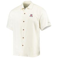 Men's Tommy Bahama White Arizona Wildcats Al Fresco Tropics Jacquard Button-Up Shirt