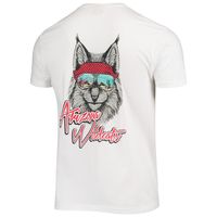 Men's White Arizona Wildcats Mascot Bandana T-Shirt