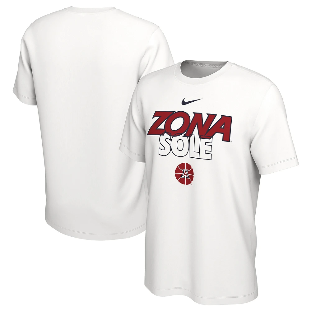 Nike  White Arizona Wildcats 2023 On Court Bench T-Shirt