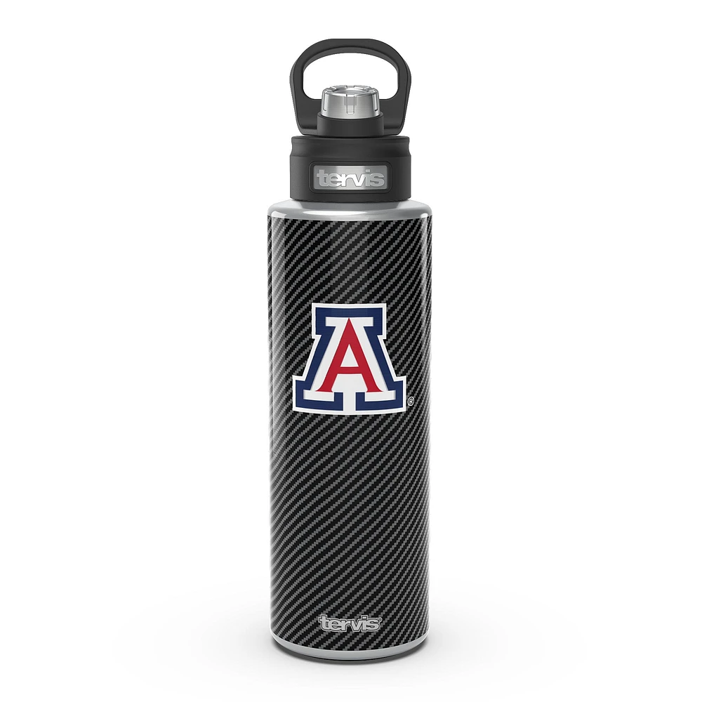 Tervis Wildcats de l'Arizona 40oz. Bouteille d'eau à large goulot en fibre de carbone