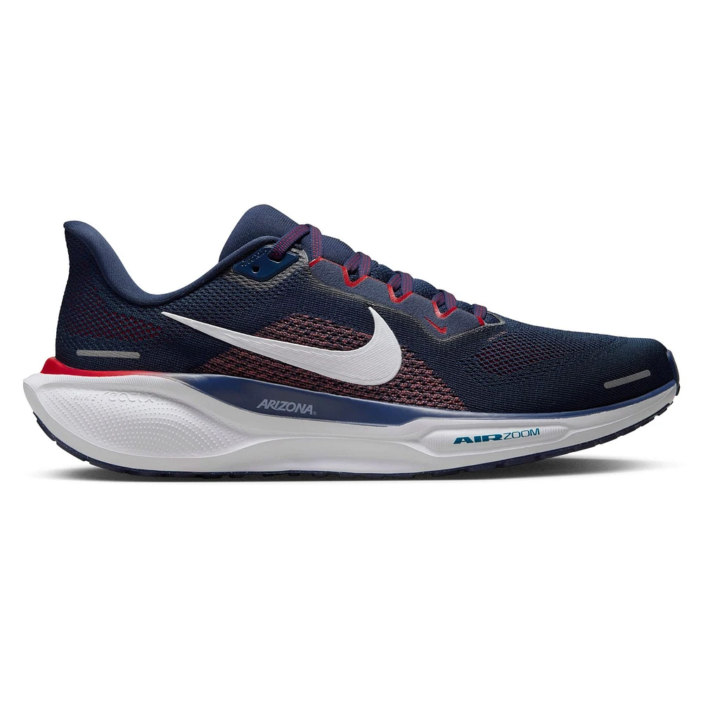 Chaussures de course unisexe Nike Zoom Pegasus 41 bleu marine des Arizona Wildcats