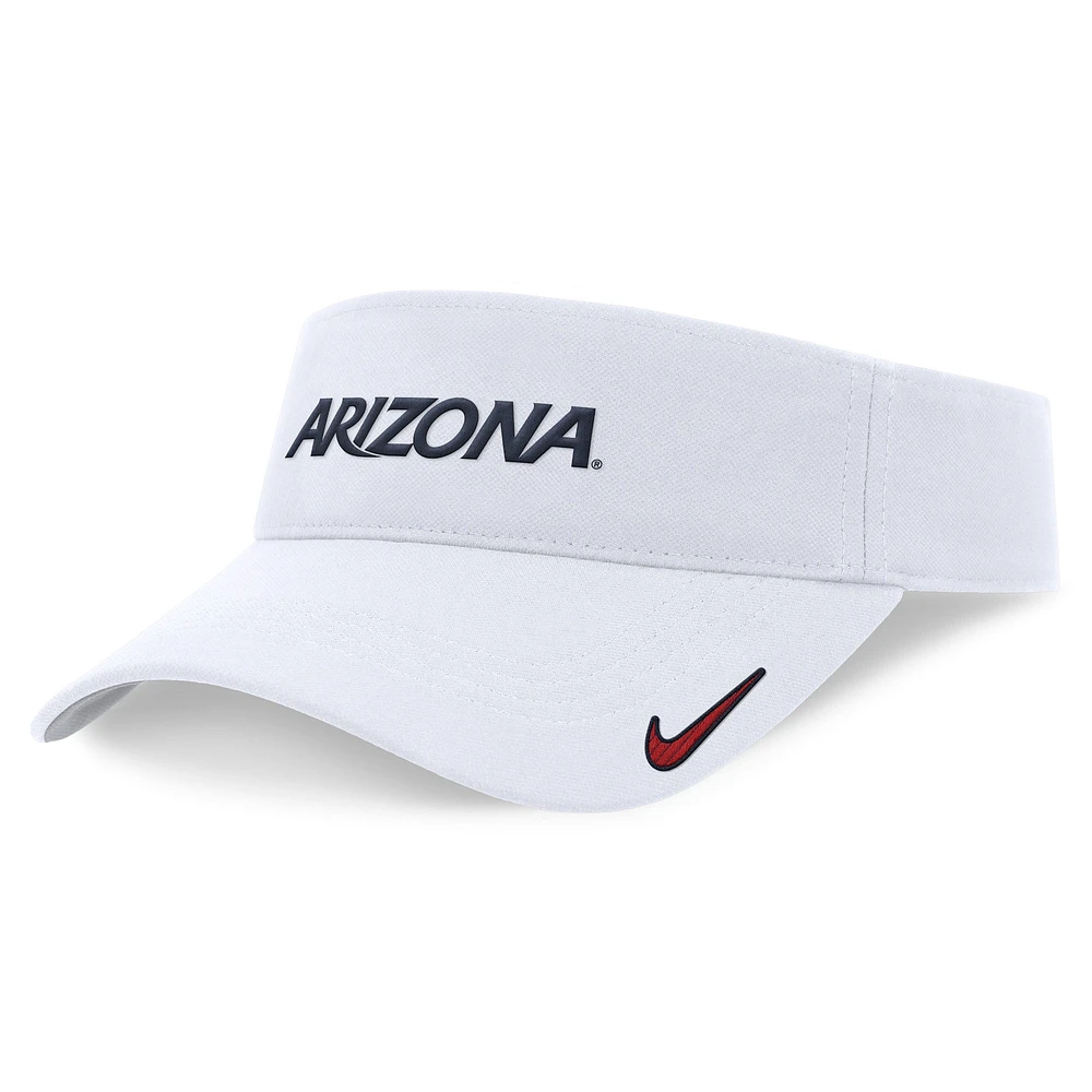 Unisex Nike White Arizona Wildcats 2024 Sideline Fit Ace Visor