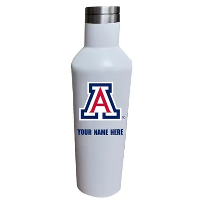 Arizona Wildcats 17oz. Personalized Infinity Stainless Steel Water Bottle - White