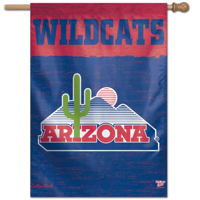 Bannière verticale unilatérale WinCraft Arizona Wildcats 28 po x 40 po College Vault