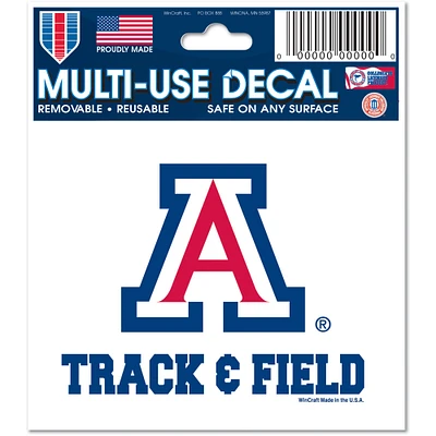 Autocollant multi-usage en vinyle WinCraft Arizona Wildcats 3'' x 4''