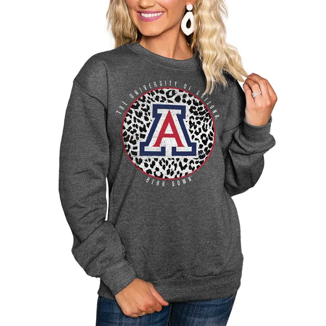 Women's Charcoal Louisville Cardinals Call the Shots Oversized Long Sleeve  T-Shirt