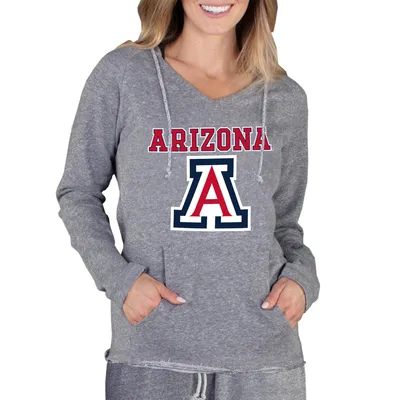 Arizona Wildcats Concepts Sport Women's Mainstream Lightweight Terry Pullover Hoodie - Gray