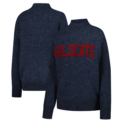 Women's Gameday Social  Navy Arizona Wildcats Oversized Varsity Sweater